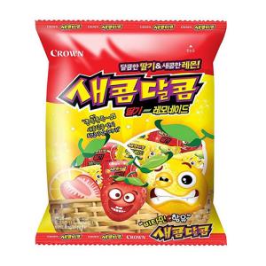 [크라운제과] 새콤달콤 딸기+레모네이드_200G